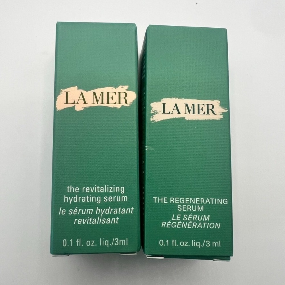 La Mer Revitalizing‎ Hydrating Serum & Regenerating Serum 0.1oz 3ml Travel Size